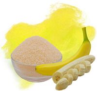 Zuckerwatte Zucker 250g mit Geschmack Banane Gelb farbiger Aromazucker für die Zuckerwattemaschine