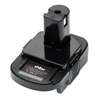 vhbw Akku-Adapter kompatibel mit DeWalt & Milwaukee Elektrowerkzeug / Akku - Adapter für 20 V Li-Ion Akkus auf 18 V Akkus kompatibel mit Ryobi-Gerät