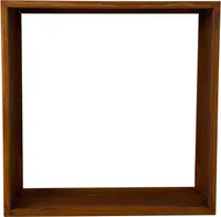 Kaminholzregal Brennholzregal Edelrost 100x100x25 cm Holzregal Rost Cortenstahl