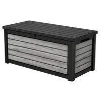 Keter Gartenbox "Northwood" 623L - Storm Grey - 155x72x70 cm - Deckel bis 270 kg belastbar - abschließbar