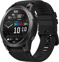 Zeblaze Stratos 3 Smart-Armband-Sportuhr, 1,43 Zoll AMOLED-Voll-Touchscreen, IP68 wasserdicht, mehrere Sportmodi, Schwarz
