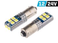 Glühlampe VISION H6W BAX9s 12/24V 10x 3030 SMD LED, unpolar, CANBUS, weiß, 2 Stk