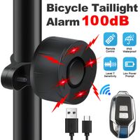 Fahrrad Alarmanlage Nur Sensor Fahrrad Alarmanlage mit Fernbedienung Kabellos - USB-Aufladung Wasserdichtes