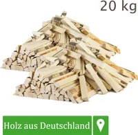 Anmachholz Anzündholz Kiefer 20 kg Anfeuerholz Brennholz Feuerholz Kaminholz Holz Anbrennholz Anzünder Kiefernholz Kammergetrocknet Grill Smoker Flameup