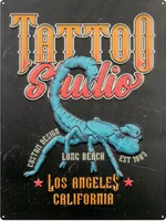 ZEP TATTOO plechová cedule 47x35x0,5 cm Long Beach