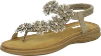 living UPDATED Damen-Sandalette Beige, Farbe:beige/schlamm, EU Größe:39