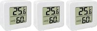 3 Stück Thermometer für Innenräume, Raumthermometer Digital Innen, Mini LCD Digital Thermometer Hygrometer