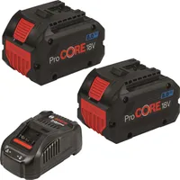 Bosch Starter-Set 2x 8,0 Ah ProCORE18V Akku + 1x Schnellladegerät GAL 1880 CV - 1600A01C4K