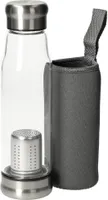 Glasflasche mit Hülle "Flavour" 0,5 l transparent