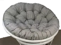 Premium Papasan Polster / Kissen / Auflage D 110 cm Col. Boheme Antracite