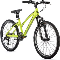 24 Zoll Alu Mountainbike Leader Fox Spider Girl 8 Gang S-Ride MTB Neon Gelb