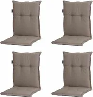 Set 4 x Panama taupe A nied 50 % Baumwolle, 45 % Polyester