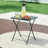Klapptisch ‘Vegårshei’ Stahl 45 x 40 x 40 cm Schwarz