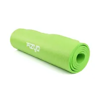 Cvičební podložka jógy a pilatesu Fizyo – Protiskluzová gymnastická podložka NBR fitness 183x61x1 cm – Silná 10 mm – Zelená