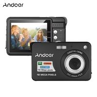 Andoer 18 Mt 720 P HD Digitalkamera Video Camcorder mit 2 stücke Wiederaufladbare Batterien 8X Digitalzoom Anti-shake 2,7 zoll LCD Kinder Schwarz Farbe