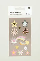 Sticker Sterne pastell metallic