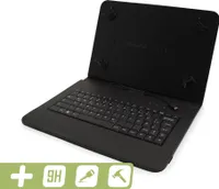 Schutzhülle inkl. USB-Tastatur für 10,5" Samsung Galaxy Tab S5e inklusive Panzerfolie in Schwarz