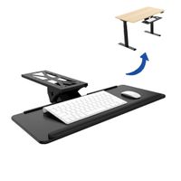 Flexispot KT1B Tastaturablage Tastaturschublade für Keyboard Neigbar, Metall, schwarz