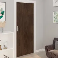 Folie samoprzylepne na drzwi 4 szt. Ciemny dąb 210x90 cm PVC