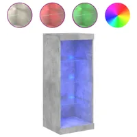 Kredens z oświetleniem LED betonowy szary 41x37x100 cm