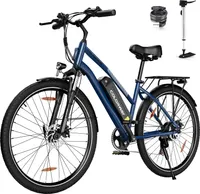 COLORWAY E-Bike 28 Zoll Damen und Herren 36V 15Ah 540 Wh,250W Elektrofahrrad,MTB,7 Gang , Heckmotor,Kettenschaltung, Ebike für 170 - 190 cm, schwarz