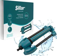 Sillar Viereckregner Bewässerung 90°-180° Universal Regner 240m², Sprinkler 20 düsen