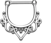 Nasenpiercing Septum Ring Ornament Tribal Piercing Nasenring Chirurgenstahl 1,2 mm
