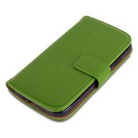 Handyhülle mit Magnetverschluss Standfunktion und Kartenfach Cadorabo Hülle für Samsung Galaxy S8 in Gras GRÜN Case Cover Schutzhülle Etui Tasche Book Klapp Style