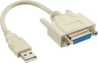 Kabel adaptéru InLine® USB, zástrčka USB A do 15kolíkové zásuvky