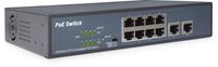 DIGITUS 8-Port Fast Etherent PoE-Switch + 2 Uplinks