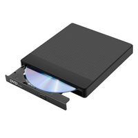 Typ-C Externes DVD-Laufwerk Tragbarer CD/DVD-Player Brenner mit SD/TF-Kartenleser für MacBook Laptop Desktop Windows Mac