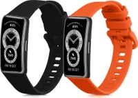 kwmobile 2x Sportarmband kompatibel mit Huawei Band 10 / 9 / 8 Armband - Fitnesstracker Band Set aus TPU Silikon