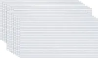 LARS360 Balenie 14 polykarbonátových dutých dosiek Náhradné dosky pre záhradný skleník 1210x605x4mm Cca 10,25 m² Dvojitá stena (priehľadná)