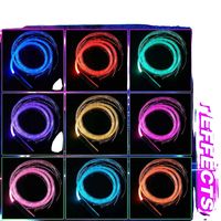 Tanečné biče z optických vlákien LED, nabíjateľné cez USB, svietiace v tme, RGB-7Color