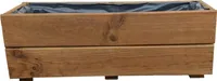 FKL Pflanzkasten Holz Pflanzkübel Kübel Kasten Garten  D27 (Eiche, 60 cm)