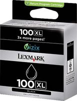 Lexmark 14N0848E 100XL Tintenpatrone schwarz High-Capacity return program Doppelpack, 510 Seiten ISO IEC 24711 VE=2 für Lexmark Prestige Pro Prospect Pro