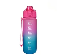 Trinkflasche 750 ml blau/rosa