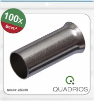 QUADRIOS Aderendhülse, 22C479, 6 mm², Unisoliert, 100 St.