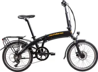 Schiano E-Galaxy E Bike Klapprad 20 Zoll Damen Herren 155-185 cm Pedelec 360 Wh Elektrofahrrad 9 Gänge E Fahrrad schwarz