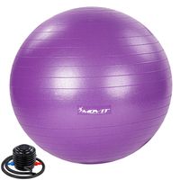 MOVIT Gymnastikball 65 cm Fitnessball Sitzball mit Pumpe violett