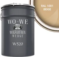 Nano Fassadenfarbe Außen Wandfarbe Sockelfarbe W520 - RAL 1001 Beige - 10L