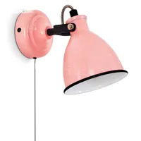 Spadacenta »Spadacenta« Wandlampe, Metall, Pink glänzend/Weiß/Schwarz