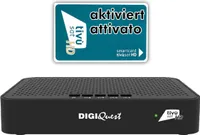 DigiQuest Q20 Tivusat-HD satelitný prijímač DVB-S2 + aktivovaná karta