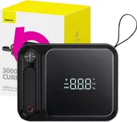 Baseus Powerbank Jumpstart pre auto 3000A Štartovacie zariadenie čierne