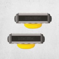 MicroTouch Titanium Solo Ersatzrasierköpfe – 2 Stück -Edelstahlklingen für Bart