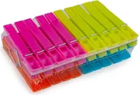 Spinacze Do Bielizny 20Szt Plastikowe 4 Kolory