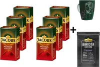 JACOBS Filterkaffee Meisterröstung 6 x 500 g Kaffee gemahlen + 1 Becher + 1 Dose