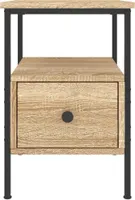 vidaXL Nachttisch Sonoma-Eiche 34x36x50 cm Holzwerkstoff