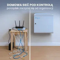 Extralink 19" 9U 600mm metalowa rama szara