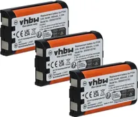 vhbw 3x Akku Ersatz für TYPE 29 für schnurlos Festnetz Telefon (850 mAh, 3,6 V, NiMH)